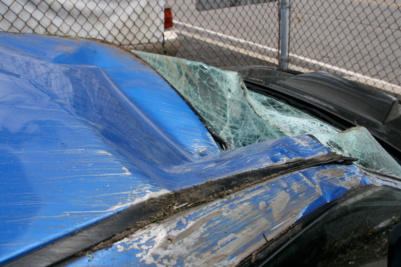 Illustration for article titled Subaru STI Hits Two Trees At Speed, Flips Twice, Everyone Survives!